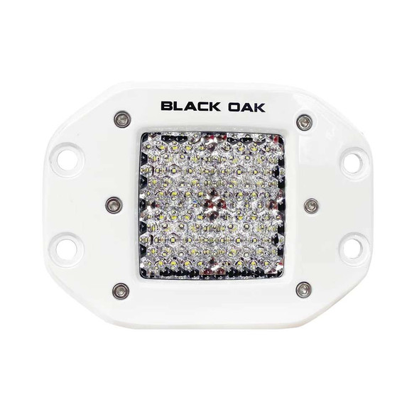 Black Oak LED Black Oak Pro Series 2" Flush Mounted Diffused Light - White [2DM-FPOD10CR] MyGreenOutdoors