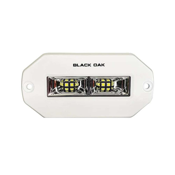 Black Oak LED Black Oak Pro Series 4" Flush Mount Spreader Light - White Housing [4FMSL-S] MyGreenOutdoors
