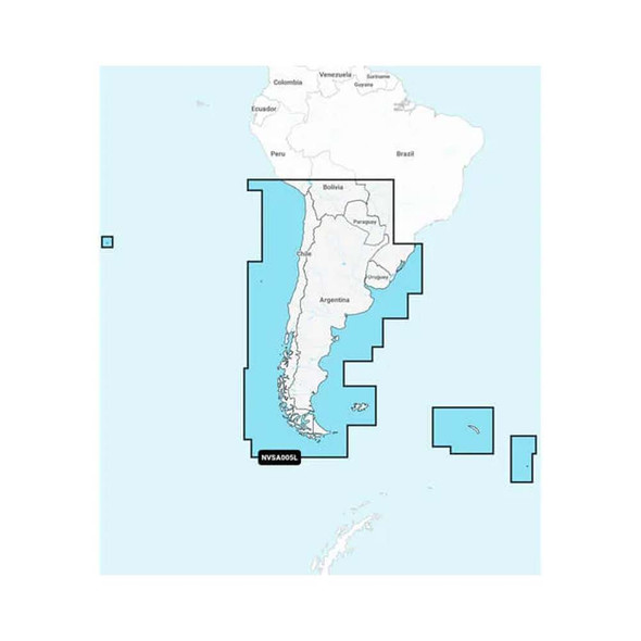 Garmin Garmin Navionics Vision+ NVSA005L - Chile, Argentina Easter Island - Marine Charts [010-C1286-00] MyGreenOutdoors