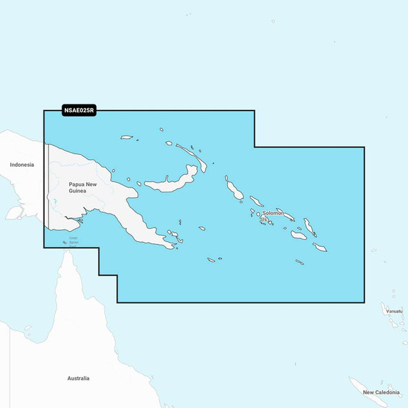 Garmin Garmin Navionics+ NSAE025R - Papua New Guinea Solomon Islands - Marine Chart [010-C1223-20] MyGreenOutdoors