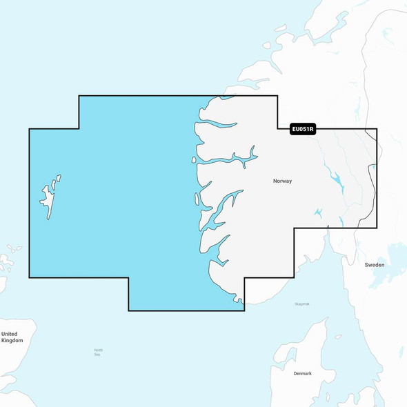 Garmin Garmin Navionics+ NSEU051R - Norway, Lista to Sognefjord - Marine Chart [010-C1250-20] MyGreenOutdoors