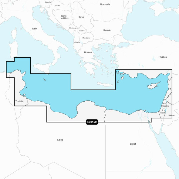 Garmin Garmin Navionics Vision+ NVEU016R - Mediterranean Sea, Southeast - Marine Chart [010-C1241-00] MyGreenOutdoors