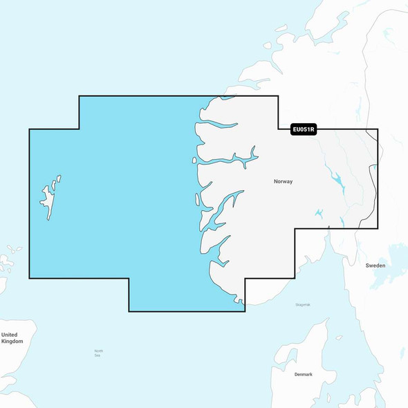 Garmin Garmin Navionics Vision+ NVEU051R - Norway, Lista to Sognefjord - Marine Chart [010-C1250-00] MyGreenOutdoors