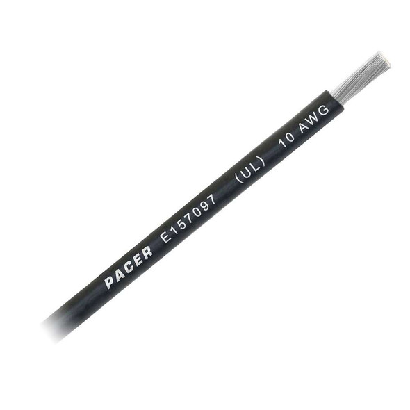Pacer Group Pacer Black 10 AWG Battery Cable - Sold By The Foot [WUL10BK-FT] MyGreenOutdoors