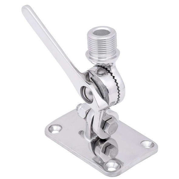 Whitecap Whitecap Ratchet Antenna Mount - 316 Stainless Steel [S-1802C] MyGreenOutdoors