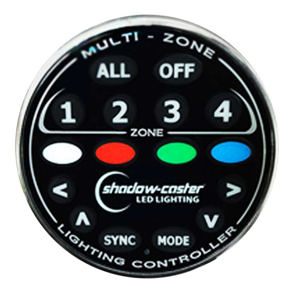 Shadow-Caster LED Lighting Shadow-Caster Round Zone Controller 4 Channel Remote f/MZ-LC or SCM-LC [SCM-ZC-REMOTE] MyGreenOutdoors