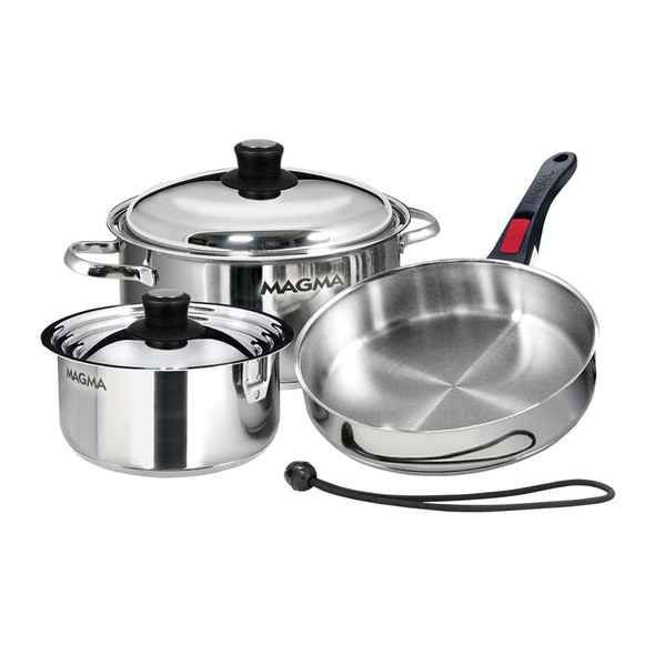 Magma Magma 7 Piece Induction Cookware Set - Stainless Steel [A10-362-IND] MyGreenOutdoors