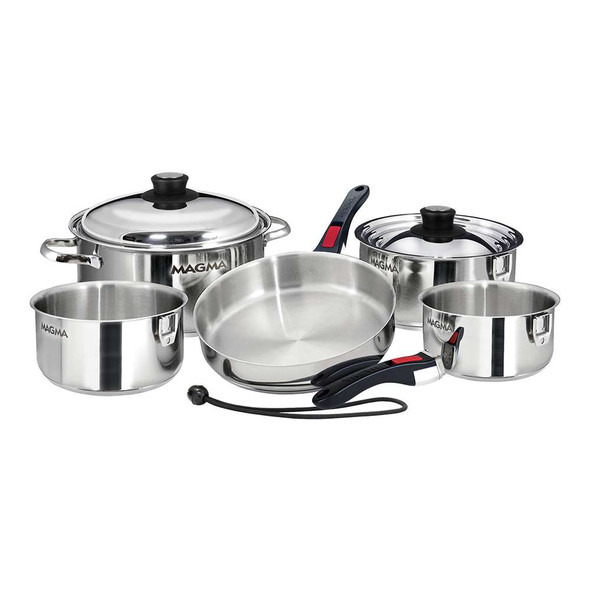 Magma Magma 10 Piece Induction Cookware Set - Stainless Steel [A10-360L-IND] MyGreenOutdoors