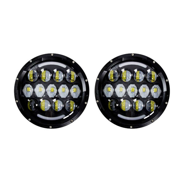 HEISE LED Lighting Systems HEISE 7" LED Light w/Black Face Partial Halo - 21 LED [JP-704B] MyGreenOutdoors
