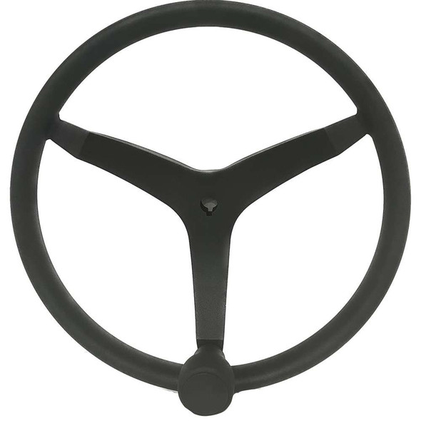 UFlex USA Uflex - V46 - 13.5" Stainless Steel Steering Wheel w/Speed Knob - Black [V46B] MyGreenOutdoors