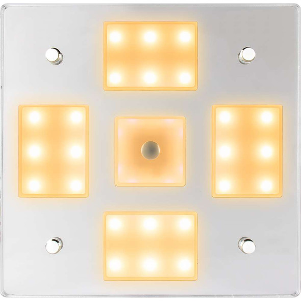 Sea-Dog Sea-Dog Square LED Mirror Light w/On/Off Dimmer - White Blue [401840-3] MyGreenOutdoors