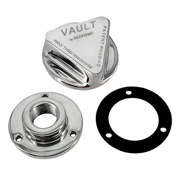 Seaview Seaview Polished Stainless Steel Vault Drain Plug Garboard Assembly [SV101VPSS] MyGreenOutdoors
