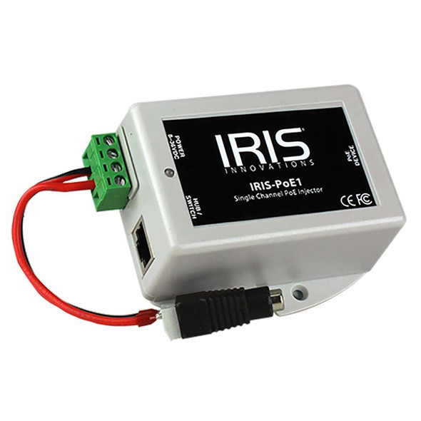 Iris Innovations Iris Single Channel PoE Injector - 8-36VDC Input Voltage 48VDC Output [POE1] MyGreenOutdoors