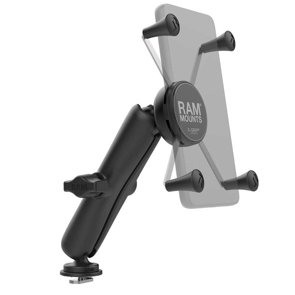 RAM Mounting Systems RAM Mount RAM X-Grip Large Phone Mount w/Track Ball Base Long Arm [RAM-HOL-UN10B-C-354-TRA1U] MyGreenOutdoors