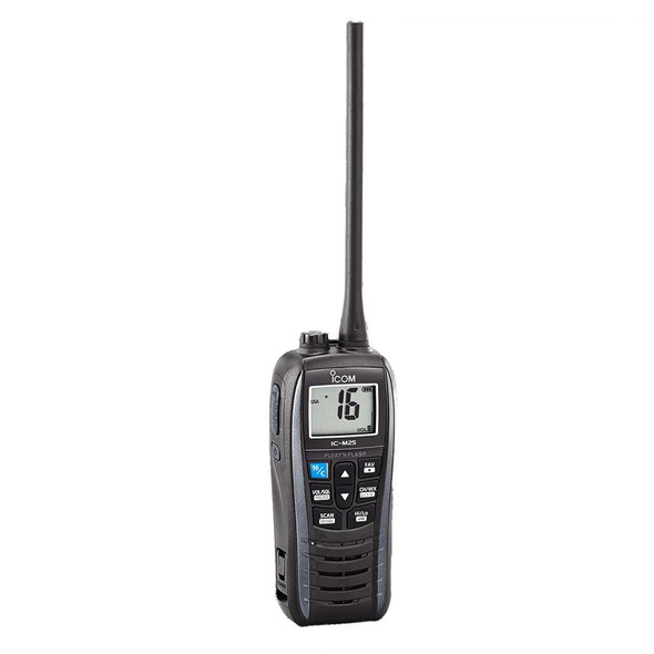 Icom Icom M25 Floating Handheld VHF Marine Radio - 5W -Black [M25 BLACK 41] MyGreenOutdoors