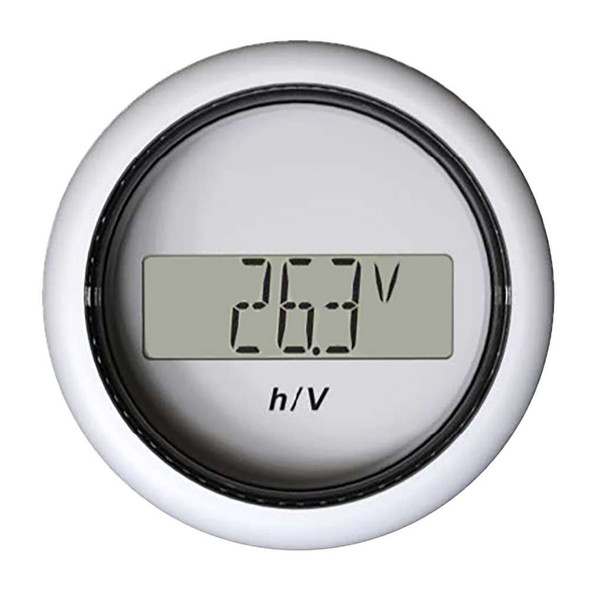 Veratron Veratron 52MM (2-1/16") ViewLine Hour Counter-Voltmeter - White [B00006302] MyGreenOutdoors