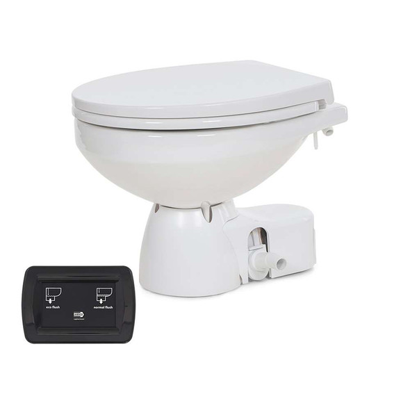 Jabsco Jabsco Quiet Flush E2 Raw Water Toilet Regular Bowl - 12V Soft Close Lid [38245-4192RSP] MyGreenOutdoors