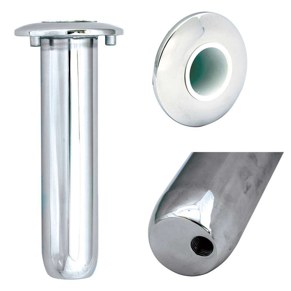 Tigress Tigress Blind Mount Round Head Closed Base Rod Holder - 0 Degree - 9" [77902-1] MyGreenOutdoors