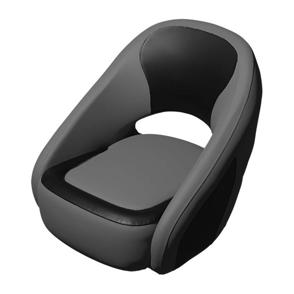 TACO Marine TACO Caladesi Smooth Bucket Seat - Grey/Black [BA2-25GRY-BLK] MyGreenOutdoors