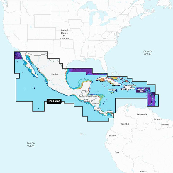 Navionics Navionics Platinum+ NPSA010R - Central America Caribbean [010-C1459-40] MyGreenOutdoors