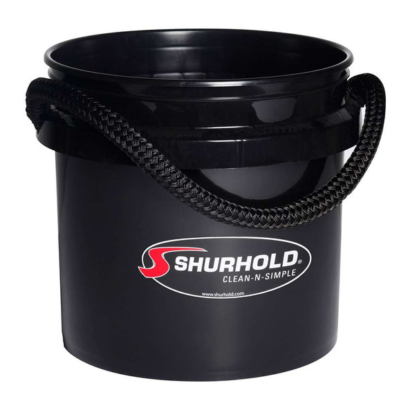 Shurhold Shurhold Worlds Best Rope Handle Bucket - 3.5 Gallon - Black [2432] MyGreenOutdoors