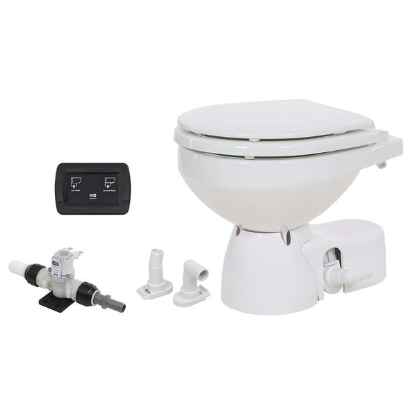 Jabsco Jabsco Quiet Flush E2 Fresh Water Toilet Compact Bowl - 24V - Soft Close Lid [38045-3094RSP] MyGreenOutdoors