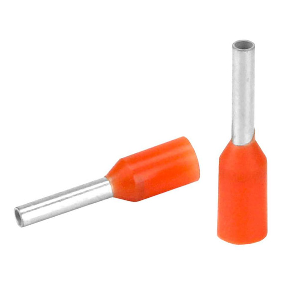 Pacer Group Pacer Orange 20-22 AWG Wire Ferrule - 6mm Length - 25 Pack [TFRL22-6MM-25] MyGreenOutdoors