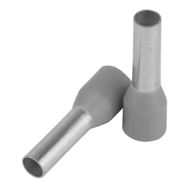 Pacer Group Pacer Grey 12 AWG Wire Ferrule - 10mm Length - 25 Pack [TFRL12-10MM-25] MyGreenOutdoors