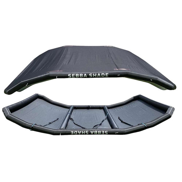 Sebba Shade Sebba Shade 8 x 12 ft. Black Sun Shade f/Boats 26'+ [SS8X12BLK] MyGreenOutdoors