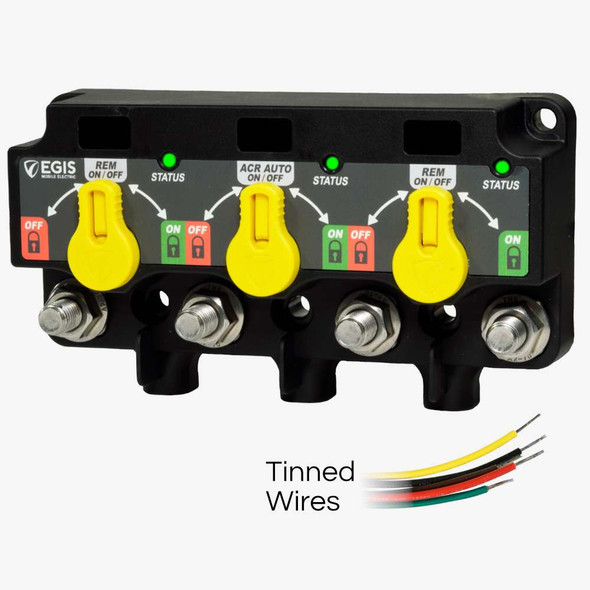 Egis Mobile Electric Egis XD Series Triple Flex 2 Relay-ACR-Relay w/Knobs Tinned Wires [8730-1535] MyGreenOutdoors