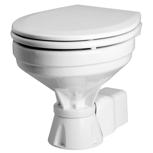 Johnson Pump Johnson Pump Standard Electric Toilet - Compact Macerator Style - 24V [80-47435-02] MyGreenOutdoors