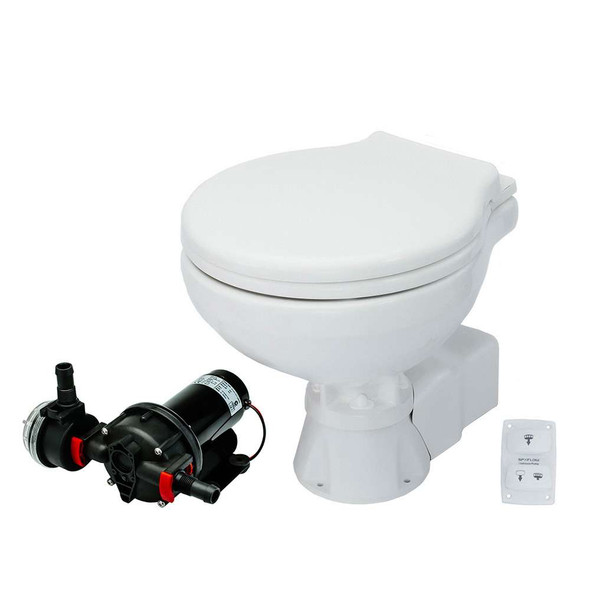 Johnson Pump Johnson Pump AquaT Toilet Silent Electric Compact - 24V [80-47231-02] MyGreenOutdoors