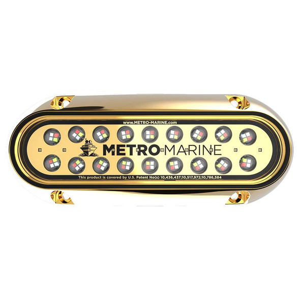 Metro Marine Metro Marine High-Output Elongated Underwater Light w/Intelligent Full Spectrum LEDs - RGBW, 90 Beam [F-BME1-H-FS-90] MyGreenOutdoors