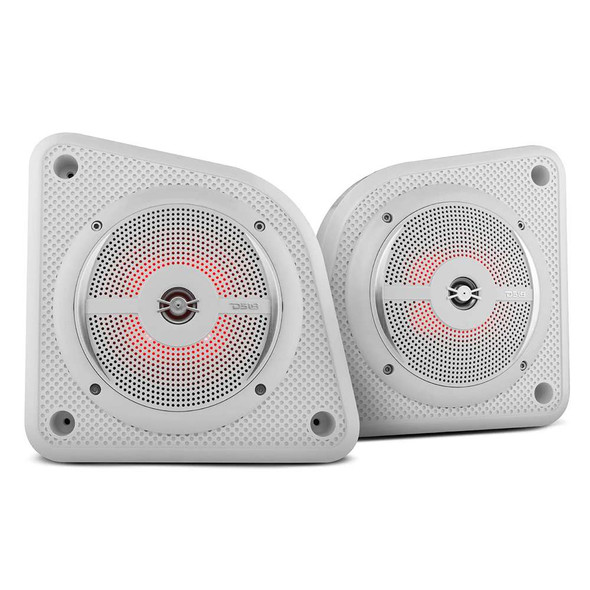 DS18 DS18 Universal Shallow Enclosure w/100W Marine Speaker - White [EN6SLIM/WH] MyGreenOutdoors