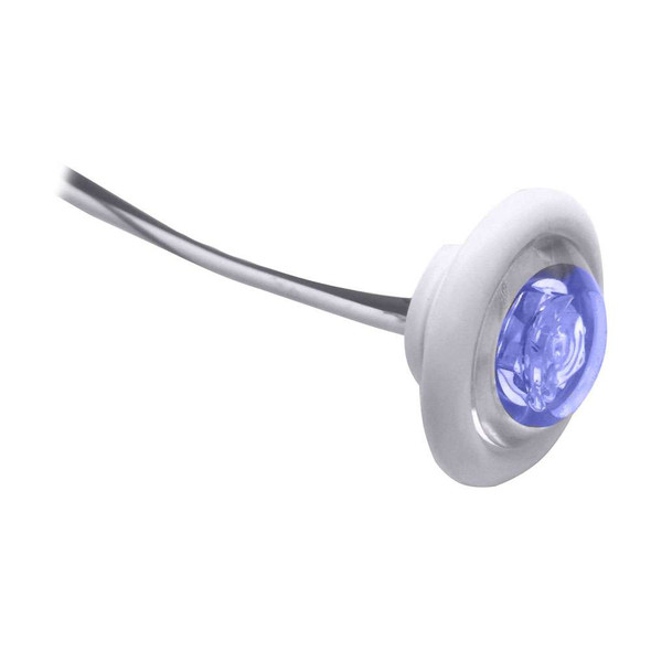 Innovative Lighting Innovative Lighting LED Bulkhead/Livewell Light "The Shortie" Blue LED w/ White Grommet [011-2540-7] 011-2540-7 MyGreenOutdoors