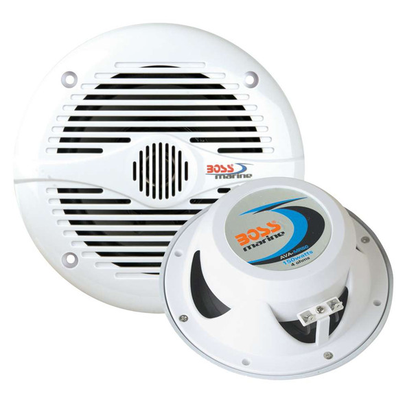 Boss Audio Boss Audio MR50W 5.25" Round Marine Speakers - (Pair) White MR50W MyGreenOutdoors