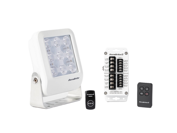 DuraBrite Gen2 Nano Floodlight - White Housing (with Control Box Kit) [SLM10574D1SW-KIT]