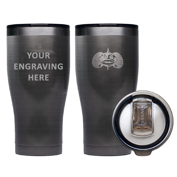 Toadfish Custom Engraved Non-Tipping 20oz Tumbler - Graphite *Minimum Order Quantity of 25 [TFNOTIP20OZTUM-ENGRAVING-GRAPH]