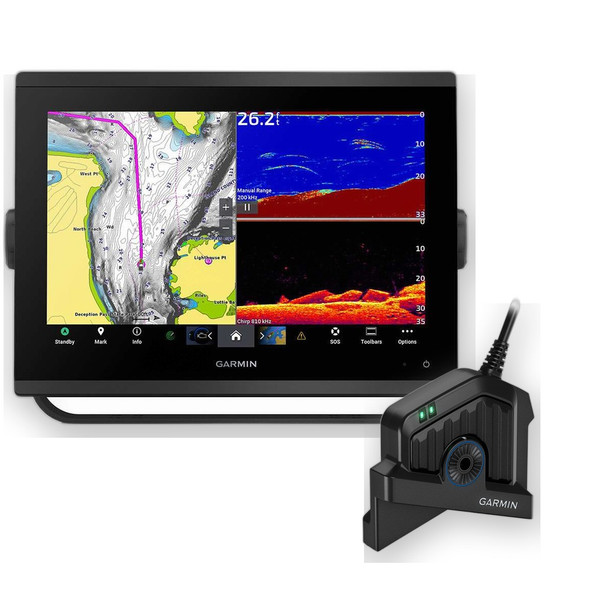 Garmin GPSMAP 1243xsv LiveScope 2 LVS44 Bundle