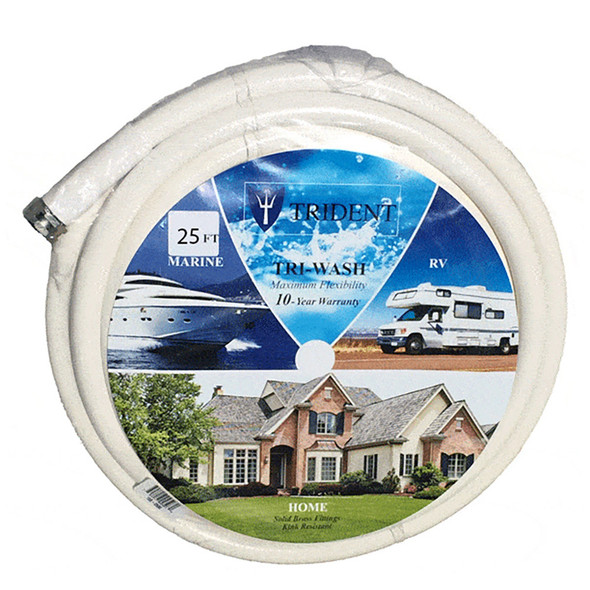 Trident Marine 5\/8" ID x 25' Wash Down\/Campoer Hose w\/Fittings [168-0585]