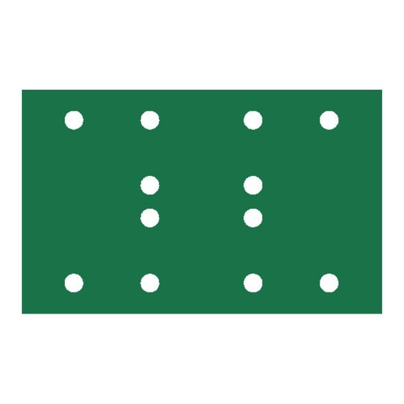 RUPES PROCUT Film Abrasive Sheet 80mm x130mm (3.15" x 5.1") - 12 Holes - P68 Grit *Box of 100pcs [9.45FB080]