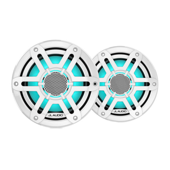 JL Audio M200 Marine Speakers 6.5" LED w\/White Sport Grille [010-04753-02]