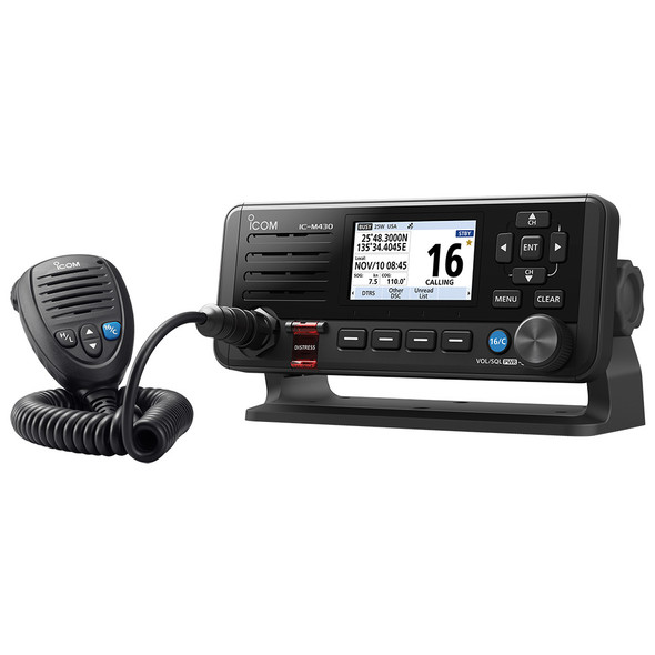 Icom IC-M430 Fixed Mount VHF Radio w\/Built-In GPS - Black [M430 11 USA]