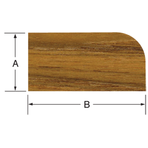 Whitecap Whitecap Teak Stop Molding Small - 5' [60854] 60854 MyGreenOutdoors