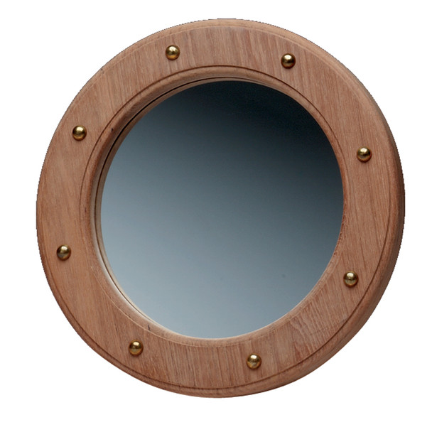 Whitecap Teak Porthole Mirror  [62540]