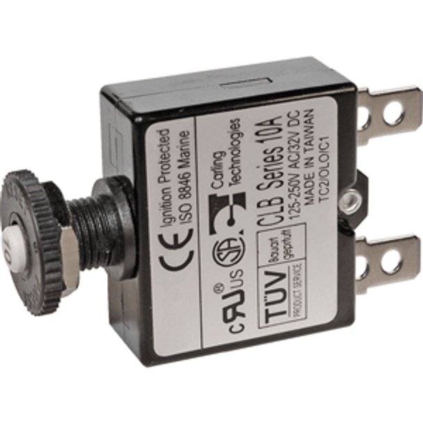 Blue Sea Systems Blue Sea 7050 3A Push Button Thermal with Quick Connect Terminals 7050 MyGreenOutdoors