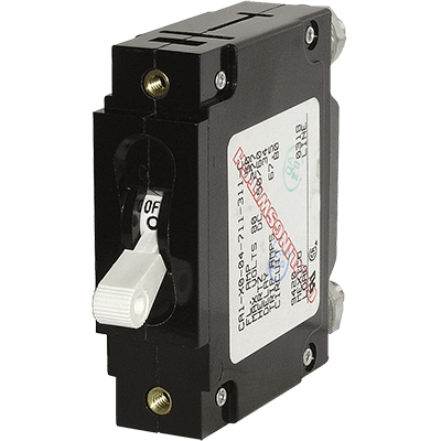 Blue Sea Systems Breaker, C, 1 Pole Wht-Toggle AC/DC 15A 7352 MyGreenOutdoors