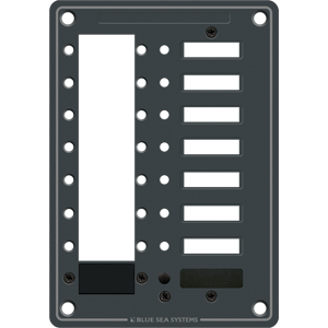 Blue Sea Systems Blue Sea 8087 8 Position DC C-Series Panel - Blank 8087 MyGreenOutdoors