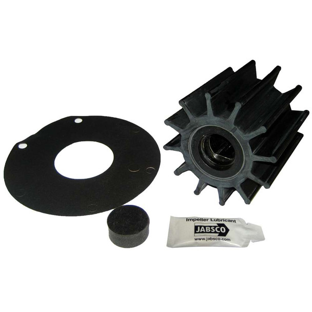 Jabsco Jabsco Impeller Kit - 12 Blade - Neoprene - 3-" Diameter - Plastic Insert - Double Flat Drive [17370-0001-P] 17370-0001-P MyGreenOutdoors