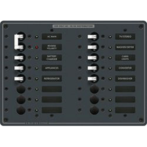 Blue Sea Systems Blue Sea 8564 Breaker Panel - AC Main + 14 Positions (European) - White 8564 MyGreenOutdoors